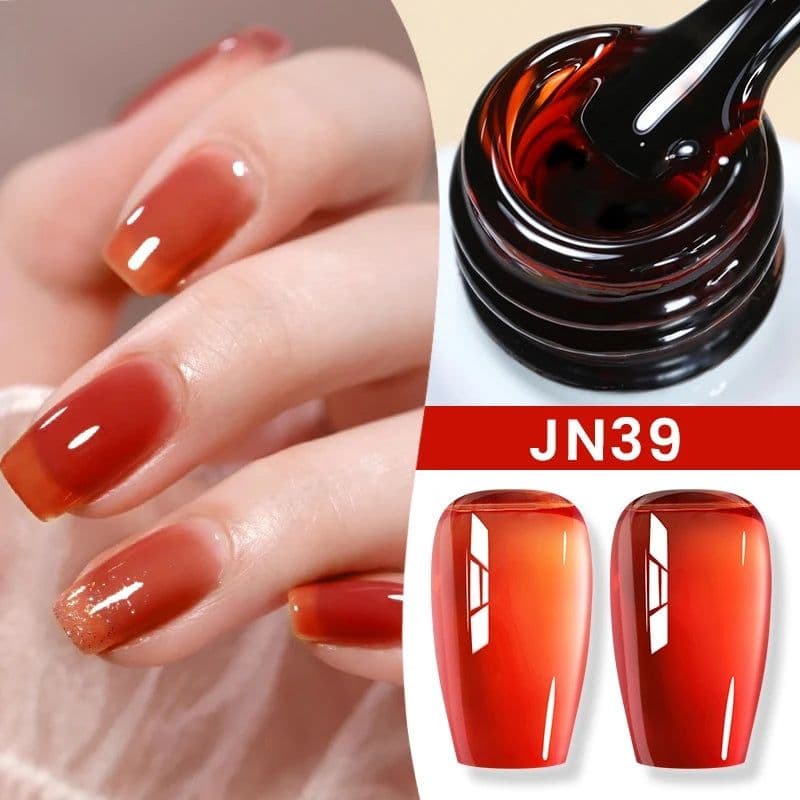 image-BORN PRETTY Milky White Jelly Nude Gel Nail Polish 10ml White Translucent Soak Off Gel Vernis Semi Permanent Need UV Light Cure