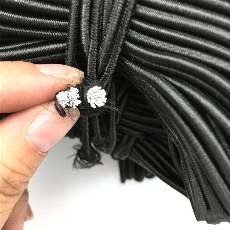 image-1/2/3/4/5mm High-Quality Round Elastic Band Cord Elastic Rubber white black Stretch rubber For Sewing Garment DIY Accessories