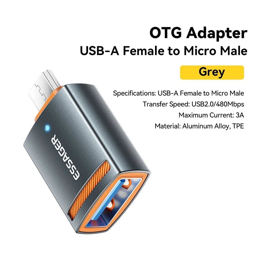 image-Essager USB3.0 OTG Adapter Type-C USB-A Micro Female to USB Micro iP Type-C Male Converter For Macbook Xiaomi iPhone OTG Adapter