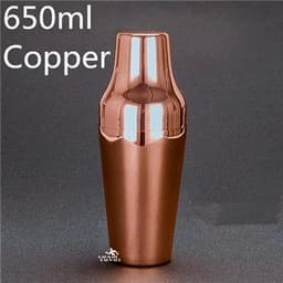 image-Stainless Steel Cocktail Boston Bar Shaker: 2-piece Set: 18oz Unweighted & 28oz