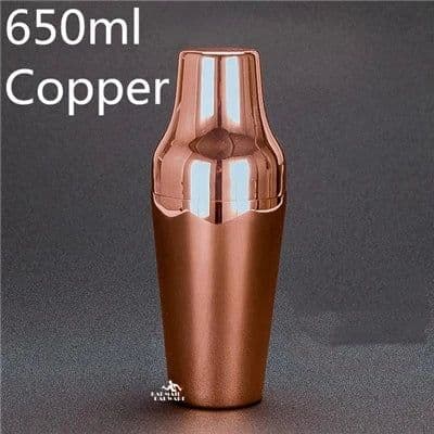 image-Stainless Steel Cocktail Boston Bar Shaker: 2-piece Set: 18oz Unweighted & 28oz