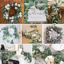 image-Artificial Flower Wisteria Vine Ivy Leaf Garland Silk Rose Flowers Rattan String Vine Wedding Arch Flower Home Garden Decoration