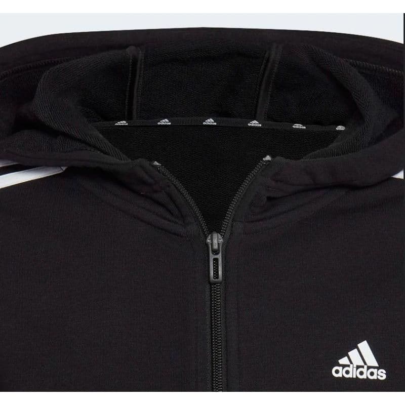 image-Sweatshirt adidas Essentials 3 Stripes Full-Zip Hoodie Jr. IC3634