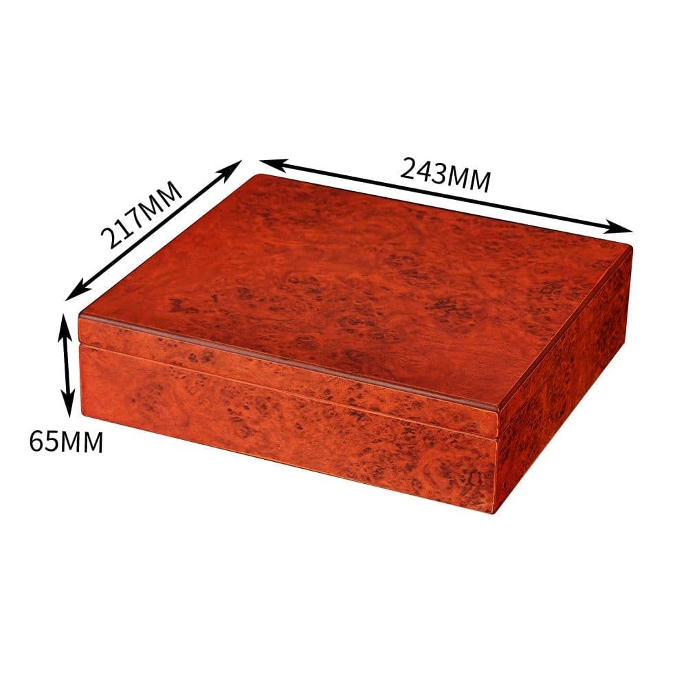 image-Charuto Cedar Wood Travel Humidor Puro Box Cigar Case W/ Hygrometer Humidifier Cigar Humidor Box For Cigars