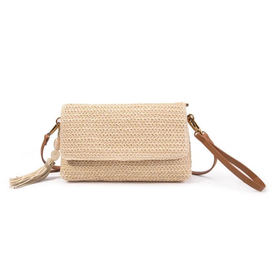 image-Bandolera Tania Natural -bolso de mano rafia