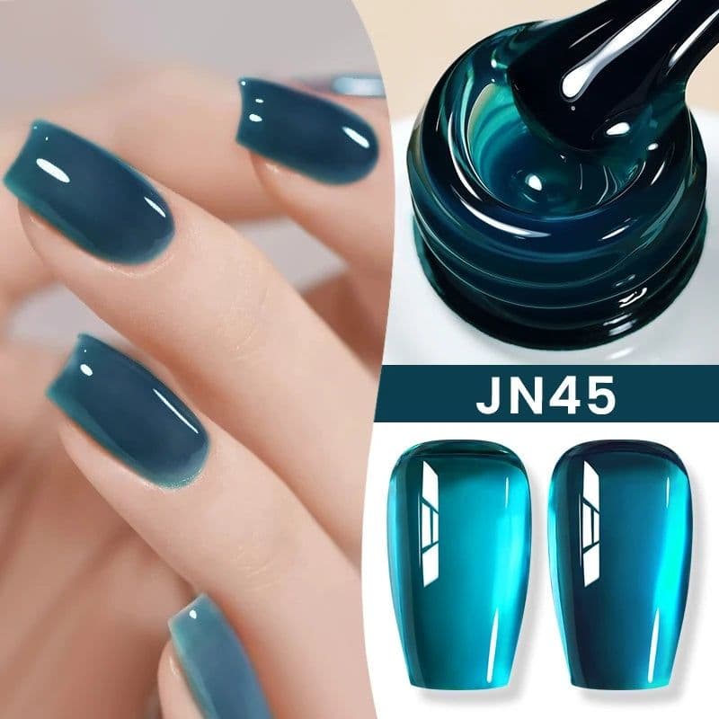 image-BORN PRETTY Milky White Jelly Nude Gel Nail Polish 10ml White Translucent Soak Off Gel Vernis Semi Permanent Need UV Light Cure