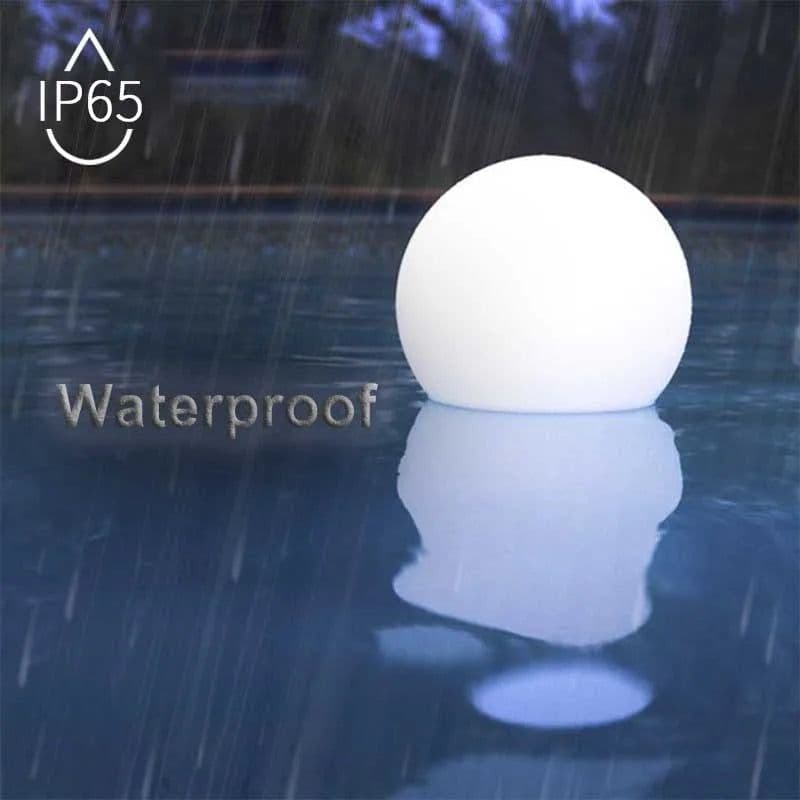 image-IP68 Waterproof Wireless LED Lawn Light RGBW garden Color Change Glowing Ball Hotel Decoration Lighting Orbs Swimming Pool Ball