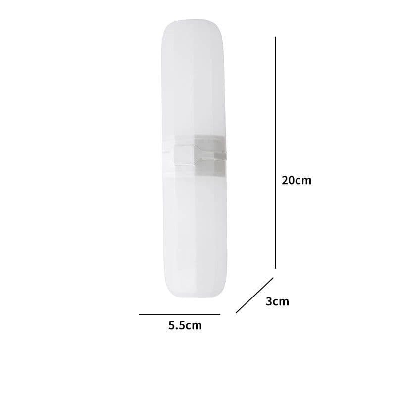 image-Portable Toothpaste Toothbrush Protect Holder Case Travel Camping Storage Box Protect Toothbrush Toothpaste from Dirt and Damage