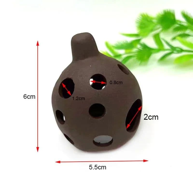 image-Large Ceramic Aquarium Decoration Fish Shrimps Shelter House Pottery Scorpion House Canister Simulation Stone Fish Tank Decors