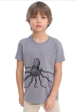 image-Octopus Wearing Glasses Kids T-Shirt