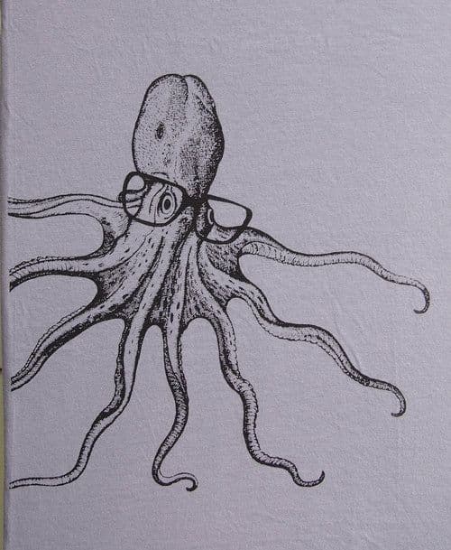 image-Octopus Wearing Glasses Kids T-Shirt