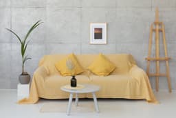 image-Woodrose linen couch cover
