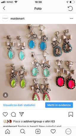 image-Aqua and gold Crystal dangle and drop earrings with rhinestones,