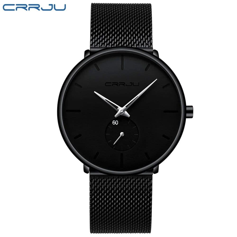 image-CRRJU Sports Mens slim Watches Top Brand Luxury Waterproof Sport Watch Men Ultra Thin Dial Quartz Watch Casual Relogio Masculino