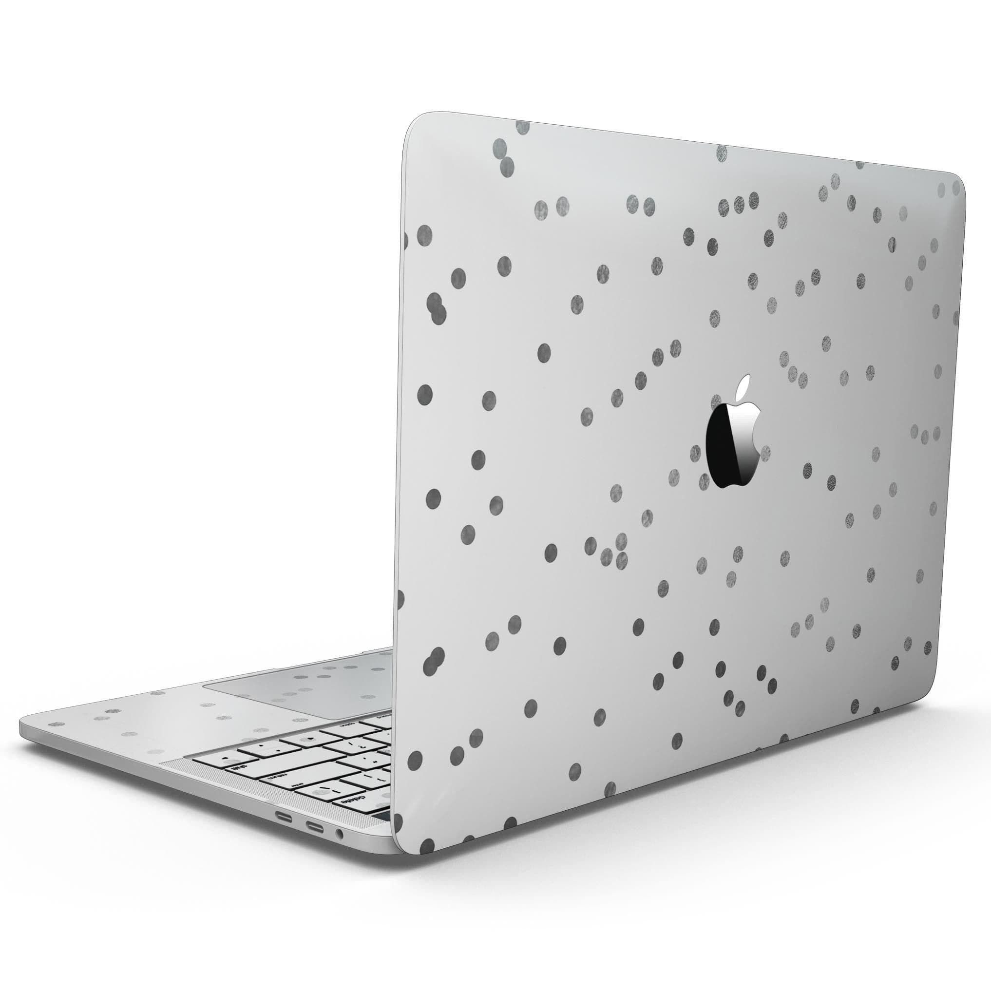 image-Black and Gray Scattered Polka Dots - 13" MacBook Pro without Touch
