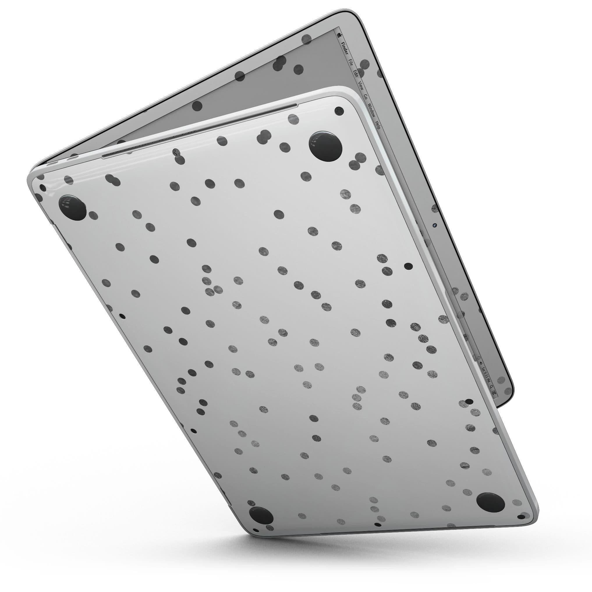image-Black and Gray Scattered Polka Dots - 13" MacBook Pro without Touch