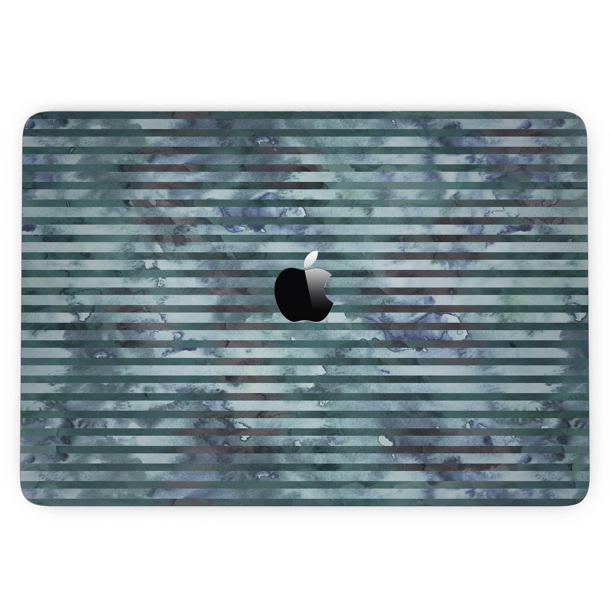 image-Dark Blue Watercolor Stripes - 13" MacBook Pro without Touch Bar Skin