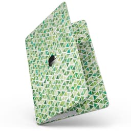 image-Green Watercolor Triangle Pattern - 13" MacBook Pro without Touch Bar