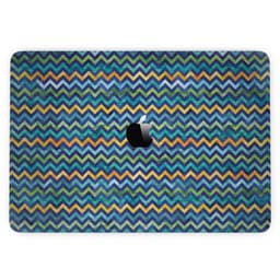 image-Blue GreenYellow and Orange Watercolor Chevron Pattern - 13" MacBook