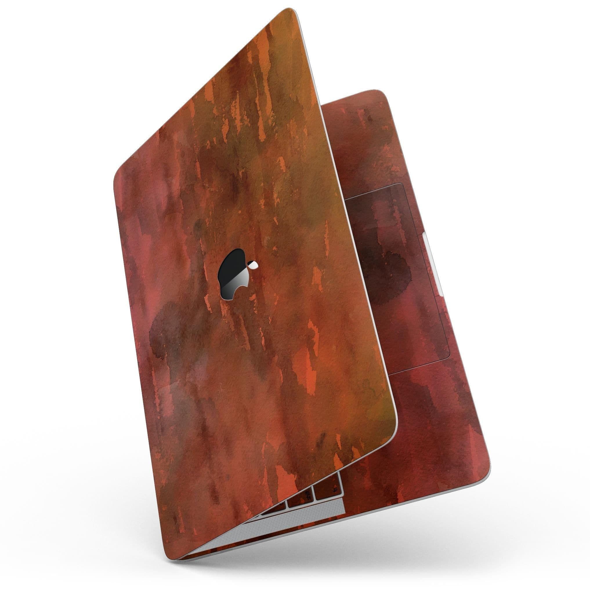 image-Blushed Red Absorbed Watercolor Texture - 13" MacBook Pro without