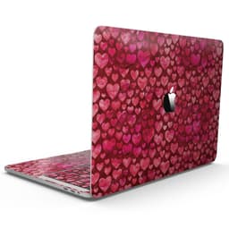 image-Deep Pink Watercolor Hearts - 13" MacBook Pro without Touch Bar Skin