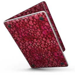 image-Deep Pink Watercolor Hearts - 13" MacBook Pro without Touch Bar Skin