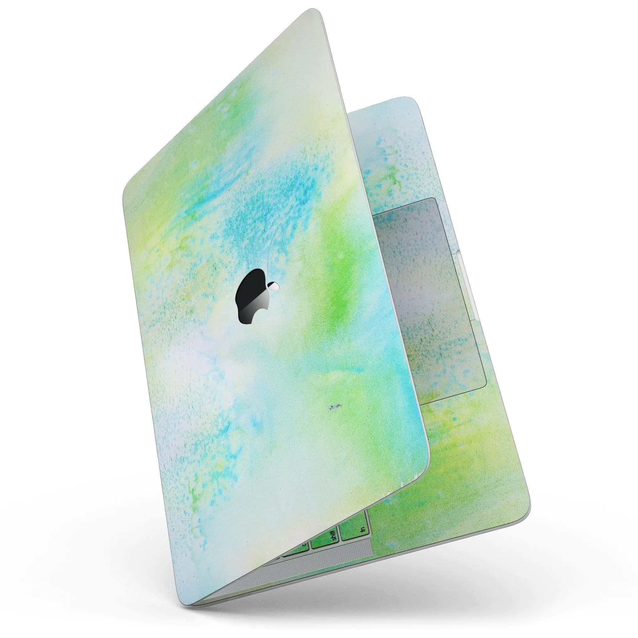 image-Blue to Green 4221 Absorbed Watercolor Texture - 13" MacBook Pro