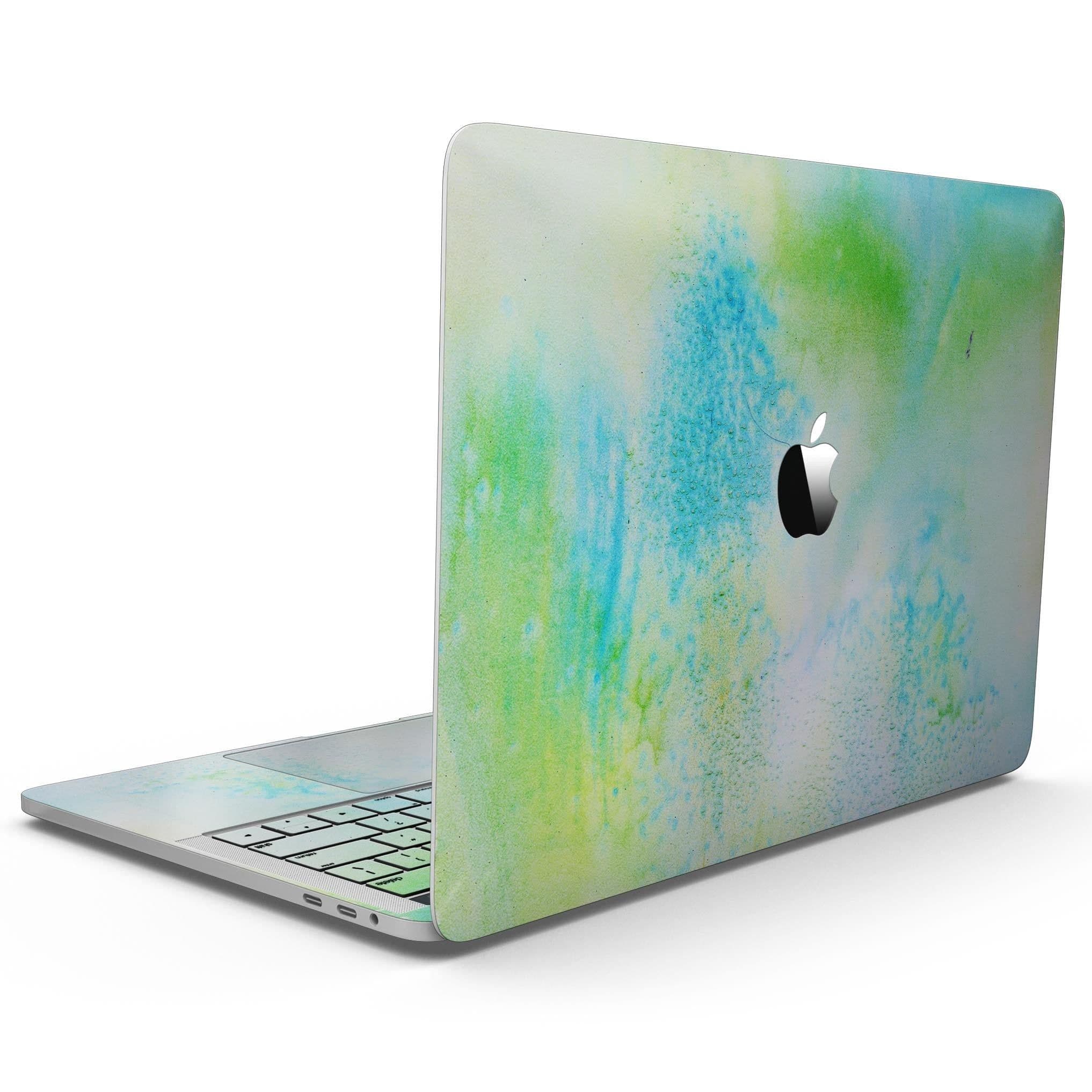 image-Blue to Green 4221 Absorbed Watercolor Texture - 13" MacBook Pro