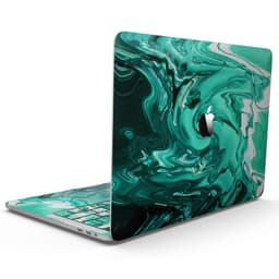 image-Bright Trendy Green Color Swirled - 13" MacBook Pro without Touch Bar