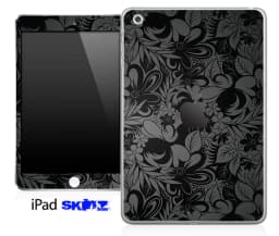image-Black Paisley Laced Pattern Skin for the iPad Mini or Other iPad