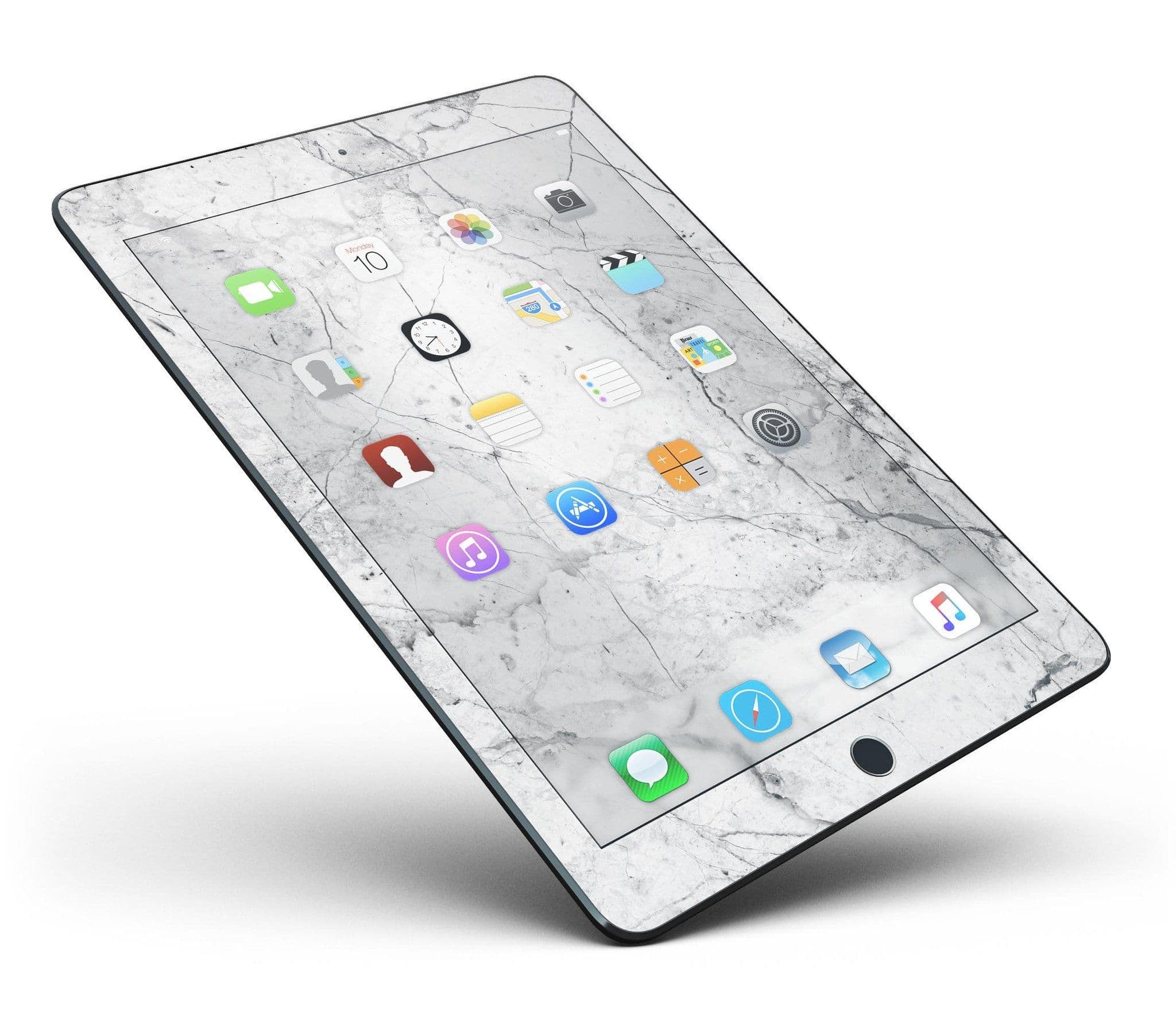 image-Cracked Marble Surface Full Body Skin for the iPad Pro (12.9" or 9.7"