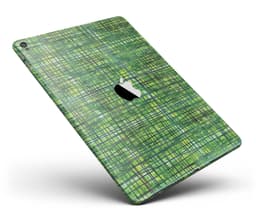 image-Green Watercolor Cross Hatch Full Body Skin for the iPad Pro (12.9" or