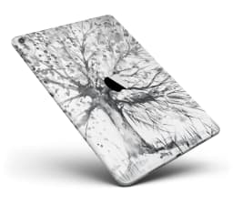 image-Abstract Black and White WaterColor Vivid Tree Full Body Skin for the