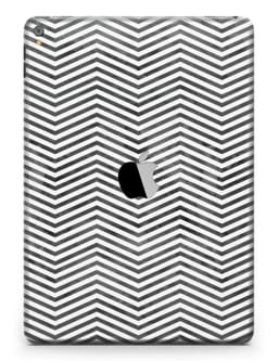 image-Black and Gray Watercolor Chevron Full Body Skin for the iPad Pro