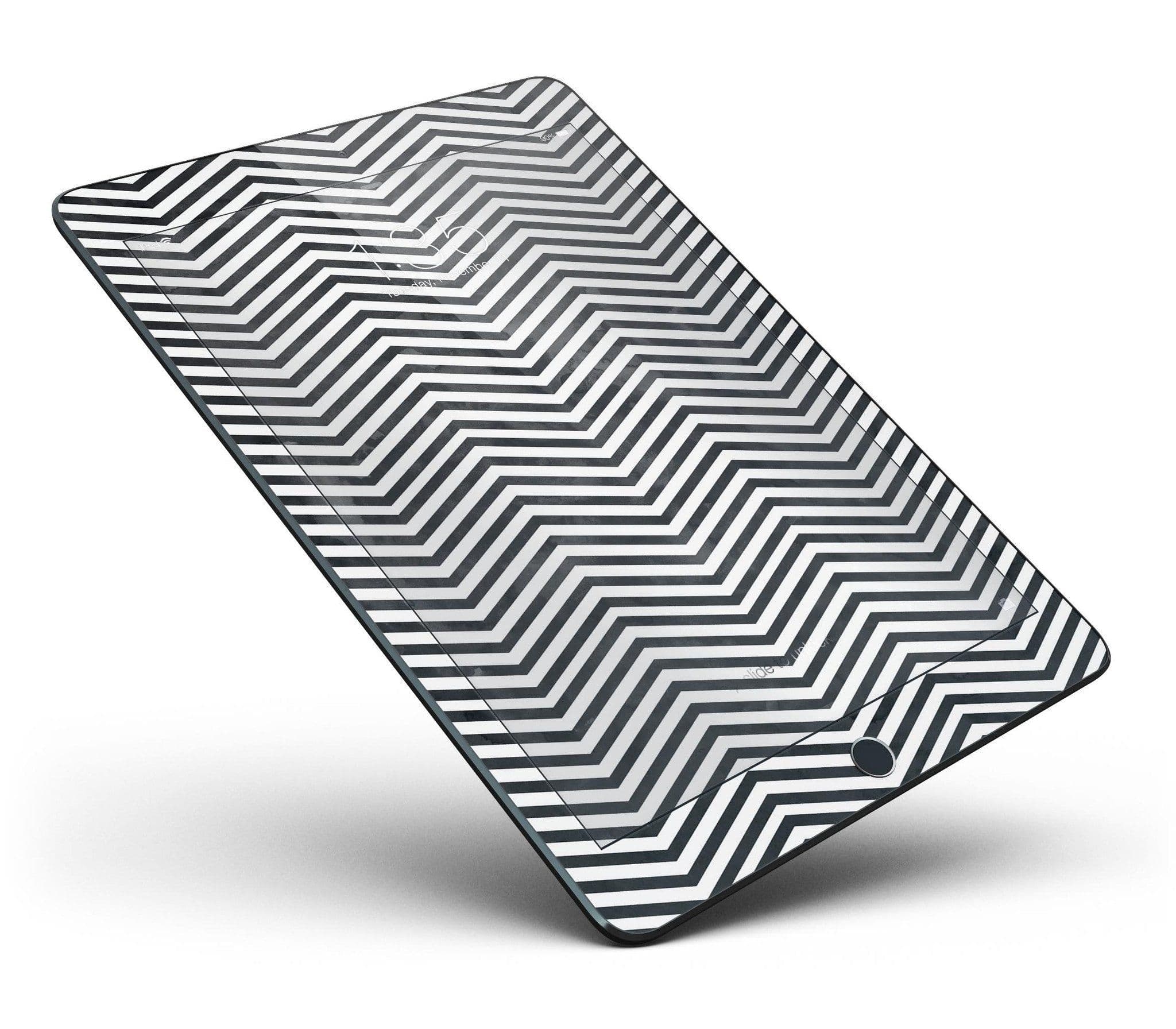 image-Black and Gray Watercolor Chevron Full Body Skin for the iPad Pro