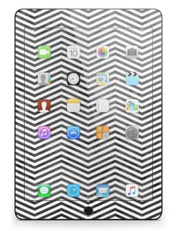 image-Black and Gray Watercolor Chevron Full Body Skin for the iPad Pro