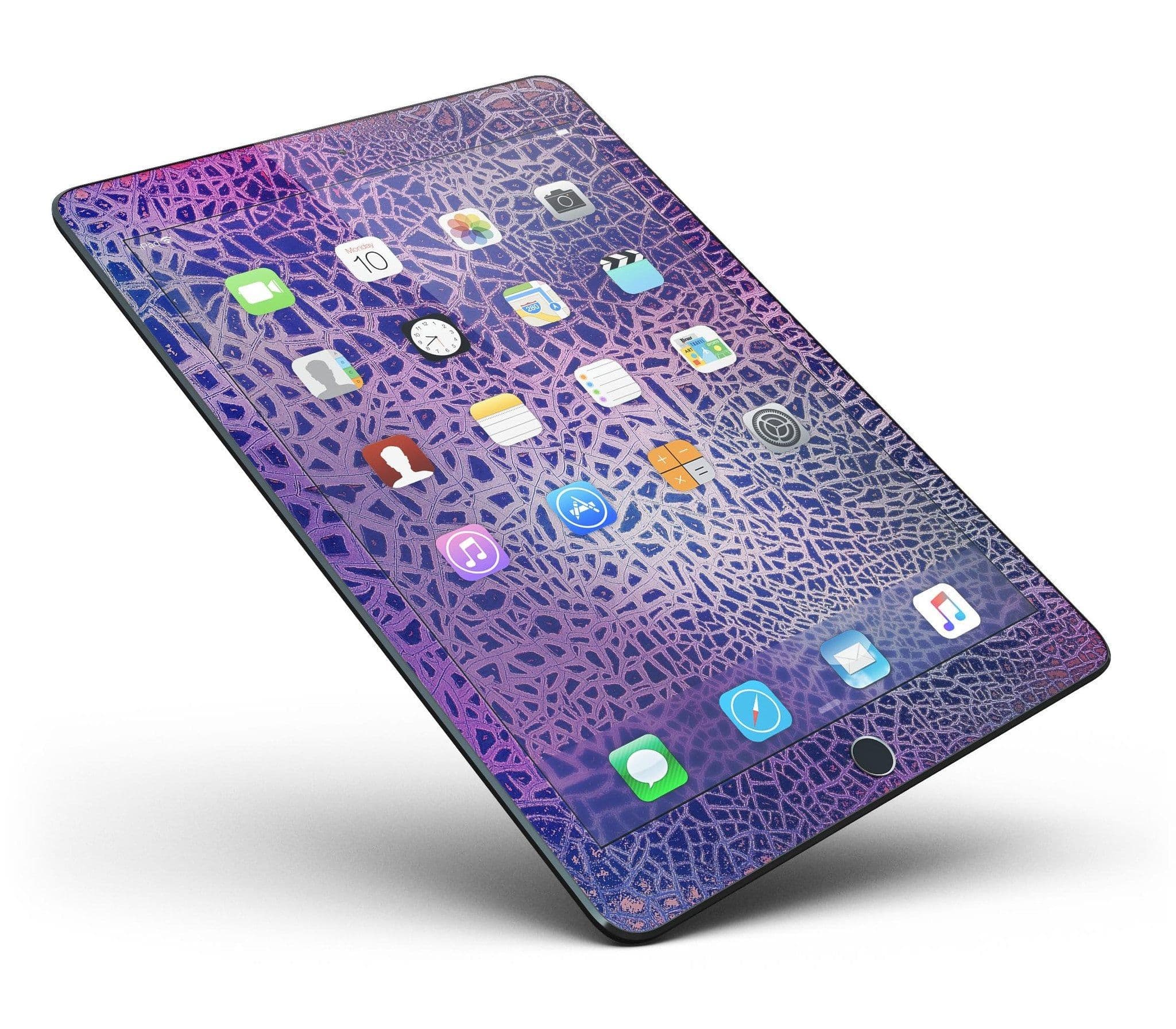 image-Cracked Purple Texture Full Body Skin for the iPad Pro (12.9" or 9.7"