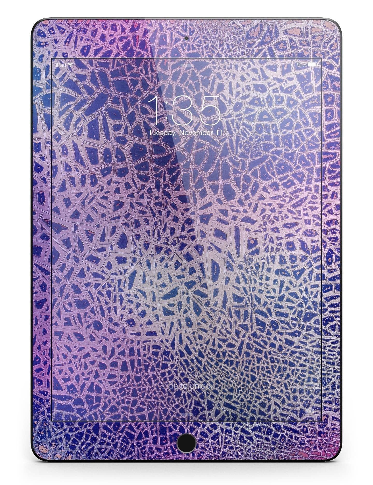 image-Cracked Purple Texture Full Body Skin for the iPad Pro (12.9" or 9.7"