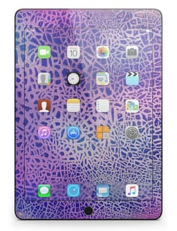 image-Cracked Purple Texture Full Body Skin for the iPad Pro (12.9" or 9.7"
