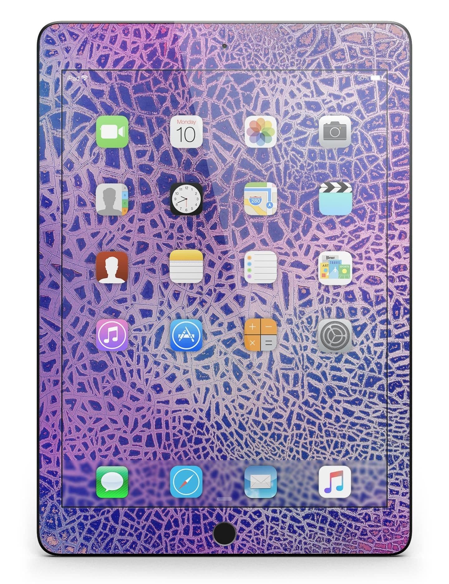 image-Cracked Purple Texture Full Body Skin for the iPad Pro (12.9" or 9.7"