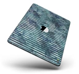 image-Dark Blue Watercolor Stripes Full Body Skin for the iPad Pro (12.9" or