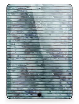 image-Dark Blue Watercolor Stripes Full Body Skin for the iPad Pro (12.9" or
