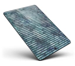 image-Dark Blue Watercolor Stripes Full Body Skin for the iPad Pro (12.9" or