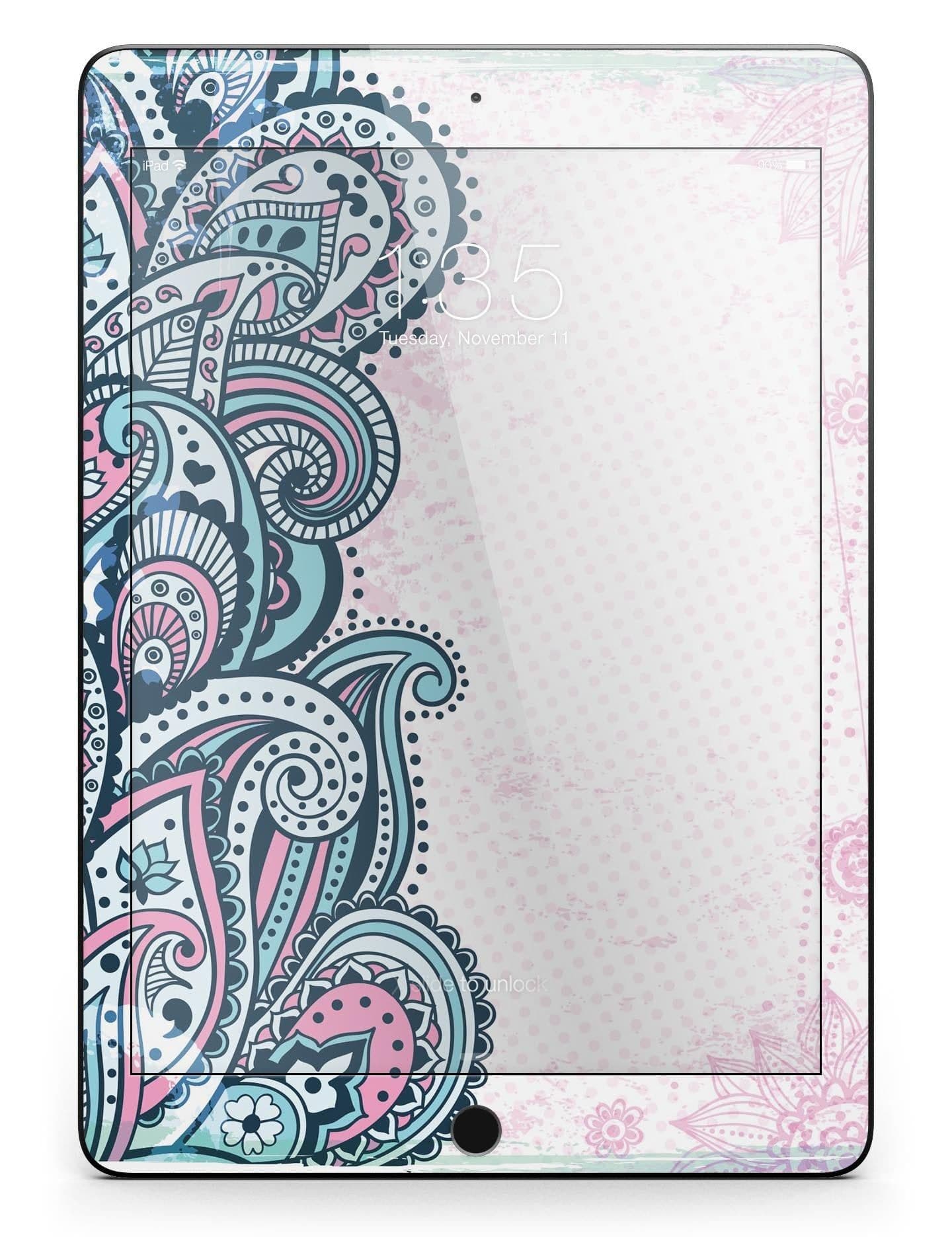 image-Colorful Ethnic Sprouts Full Body Skin for the iPad Pro (12.9" or 9.7"