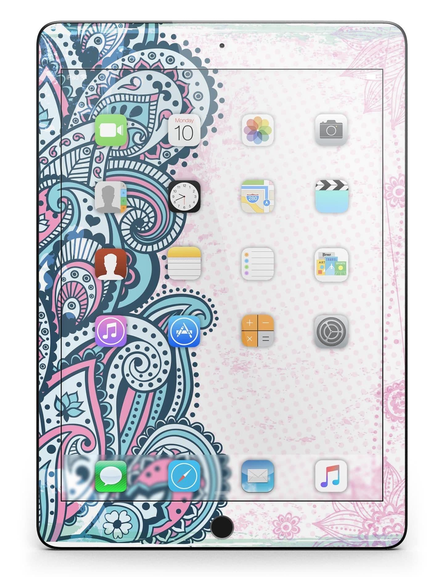 image-Colorful Ethnic Sprouts Full Body Skin for the iPad Pro (12.9" or 9.7"