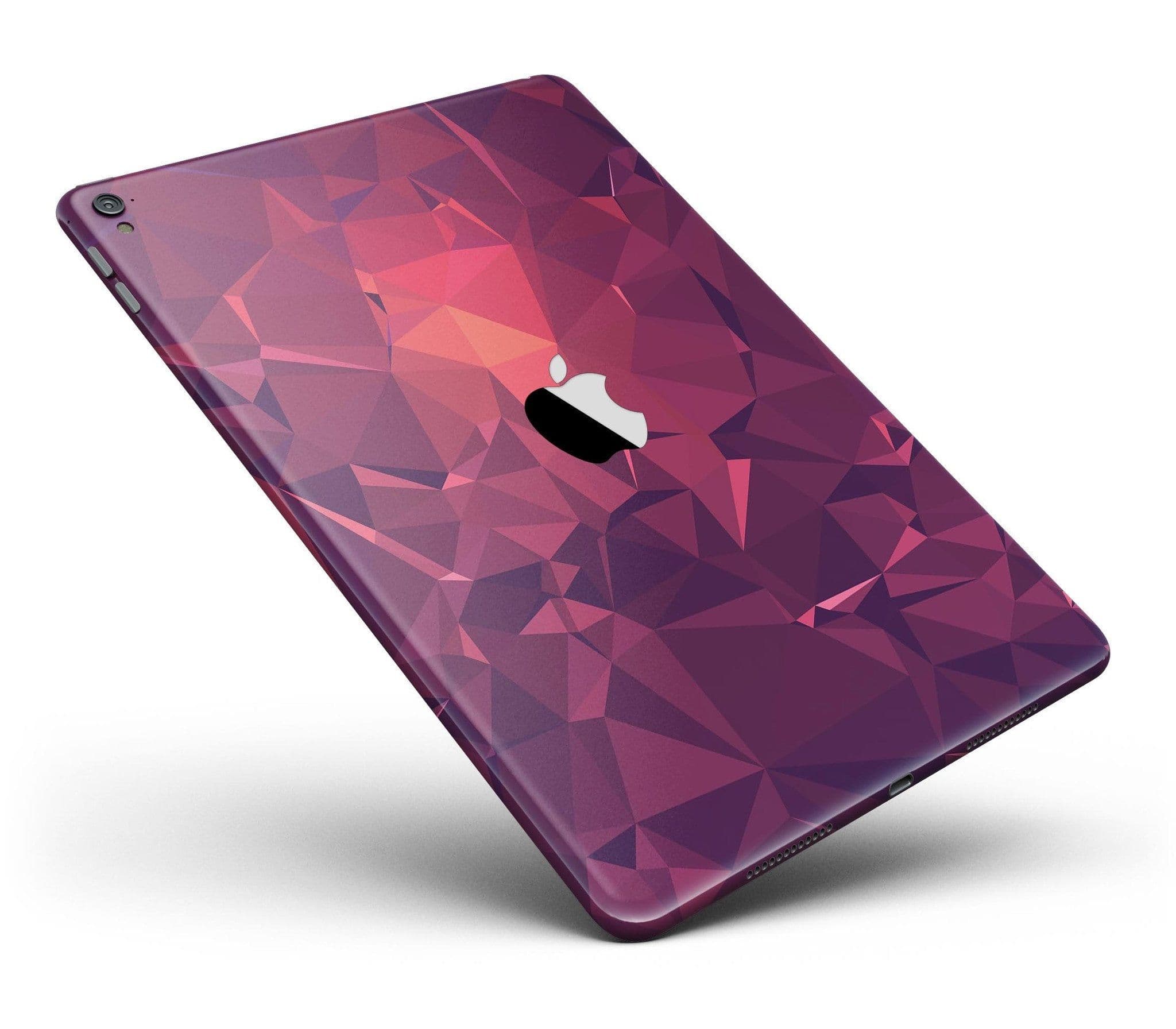 image-Dark Pink Geometric V19 Full Body Skin for the iPad Pro (12.9" or 9.7"