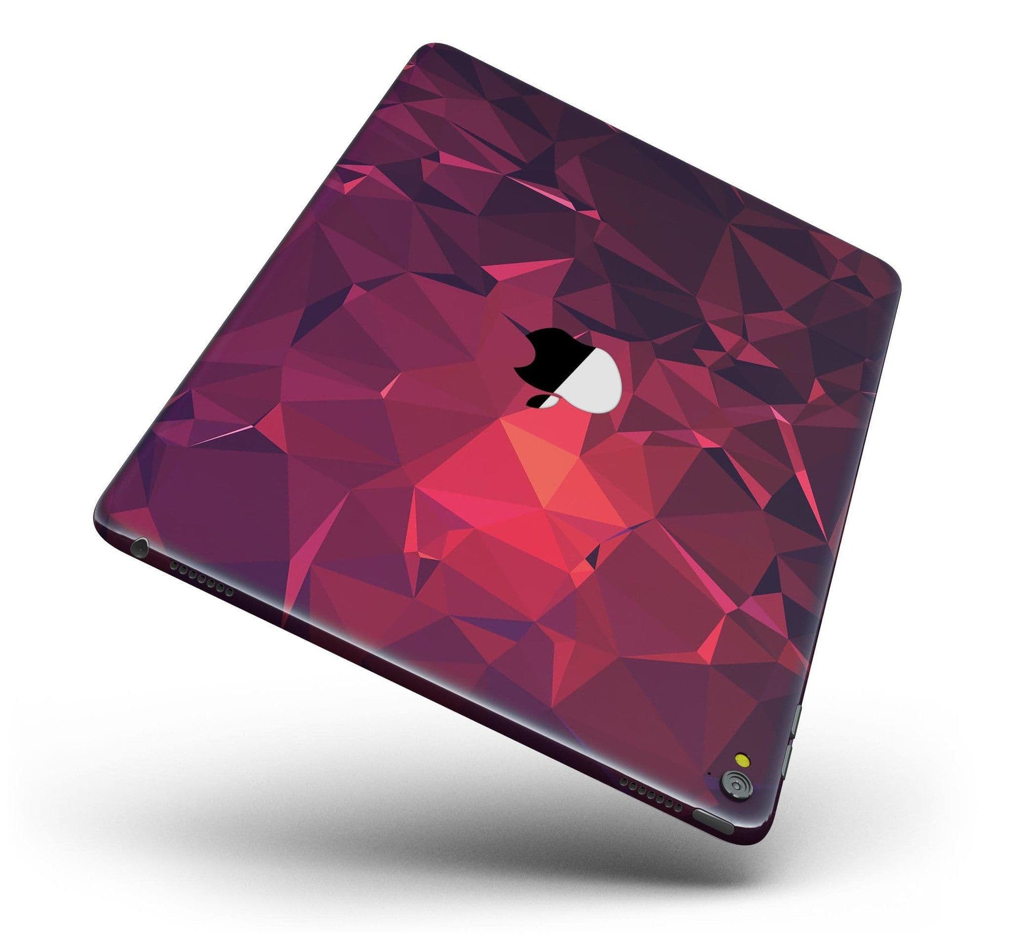 image-Dark Pink Geometric V19 Full Body Skin for the iPad Pro (12.9" or 9.7"