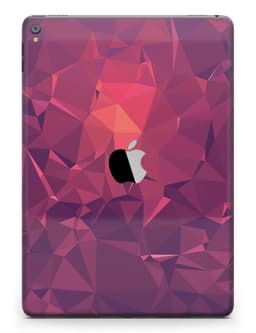image-Dark Pink Geometric V19 Full Body Skin for the iPad Pro (12.9" or 9.7"