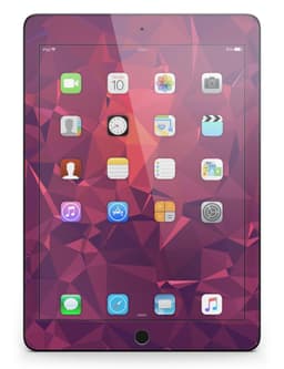 image-Dark Pink Geometric V19 Full Body Skin for the iPad Pro (12.9" or 9.7"
