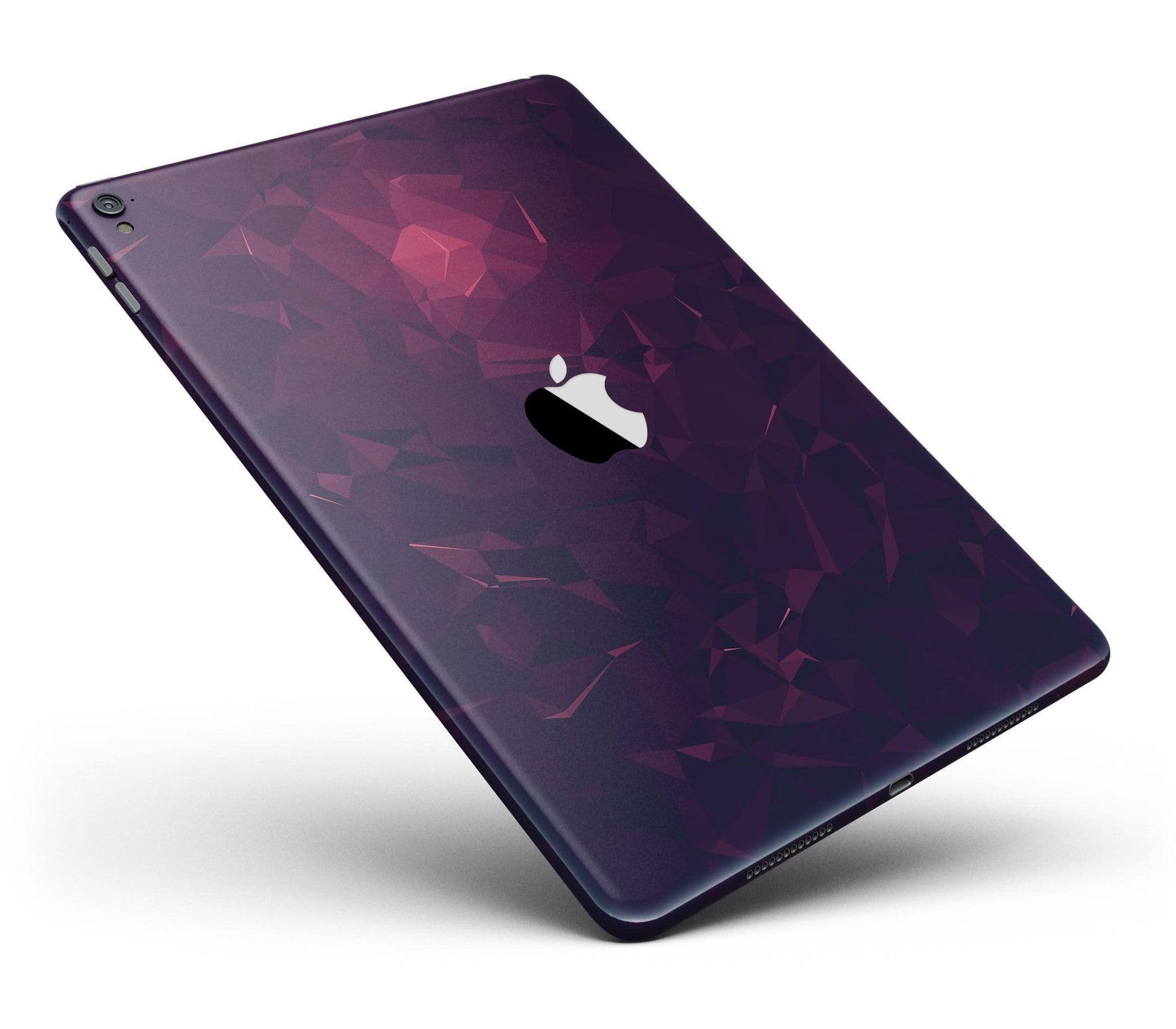 image-Deep Purple and Red Geometric Triangles Full Body Skin for the iPad